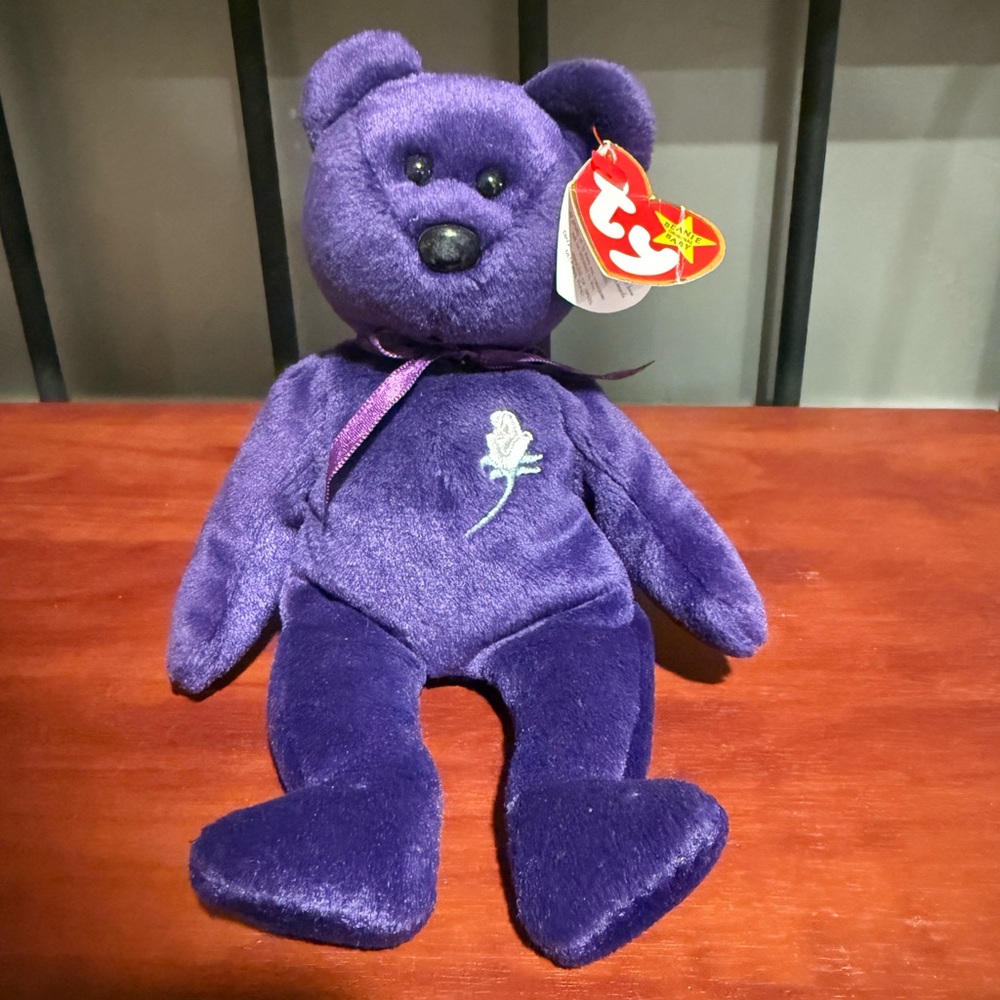 RARE TY Beanie Baby Princess Diana 472 Teddy Bear Plush Toy